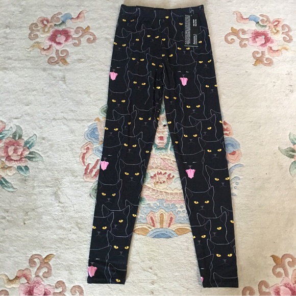 NWT Lularoe Nightmare Before Christmas Leggings NWT Awesome J Black Cat Legging - Picture 5 of 9